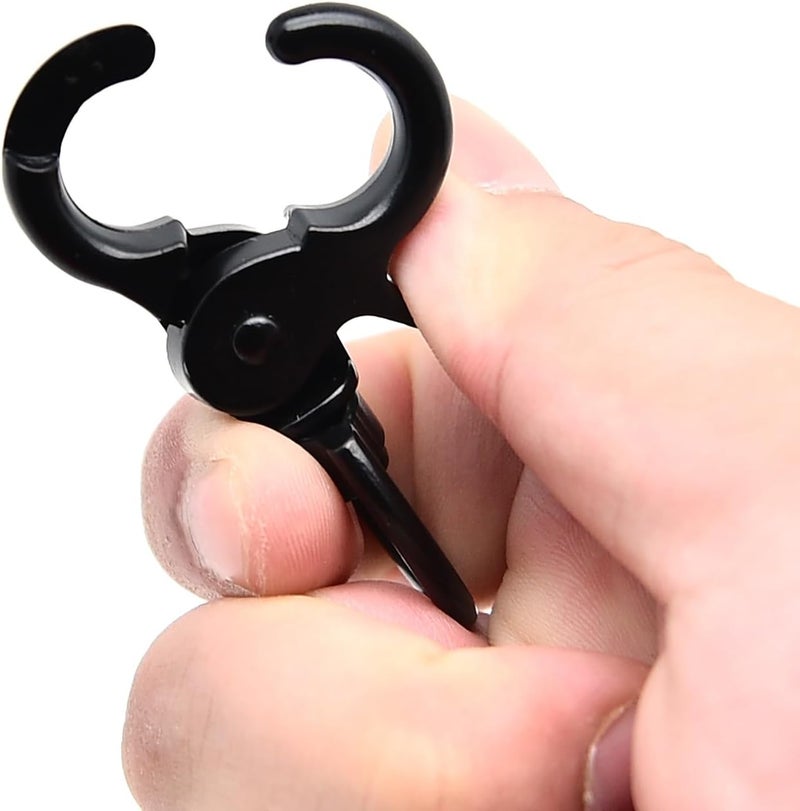 Surf turtle 4 PCS Snap Hook Zinc Alloy Black Key Chain Door Lock Pets Cage Hook Belt Clip for Pet Collars, Dog Traction Rope - Image 3